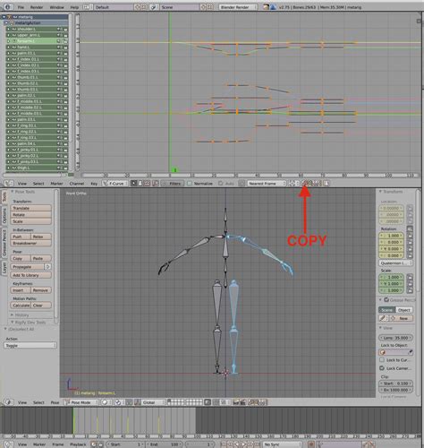 How To Copy Keyframe Left Arm To Right Armature Animation Animation