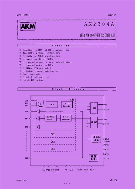 Akd2304 365186 Pdf Datasheet Download Ic On Line