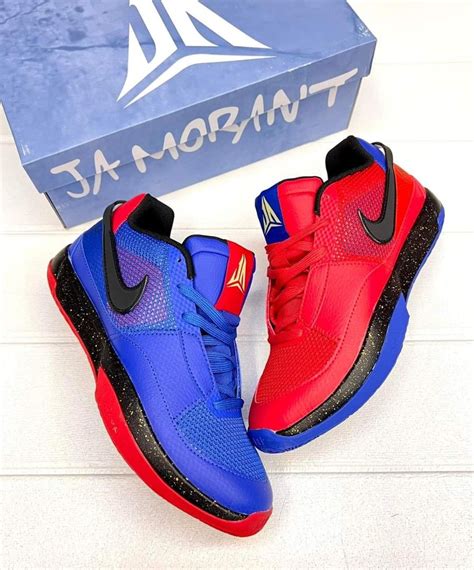 Ja Morant 1 blue red, Men's Fashion, Footwear, Sneakers on Carousell