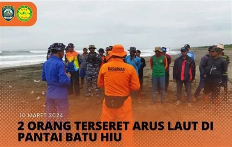 Pria Terseret Ombak Di Pantai Batu Hiu Pangandaran Korban