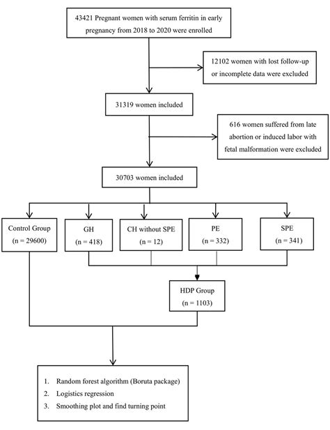 Frontiers Correlation Between Serum Ferritin In Early Pregnancy And Hypertensive Disorders In