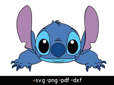 Stitch 3 Svg Png Pdf Dxf Etsy Stitch Drawing Stitch Cartoon