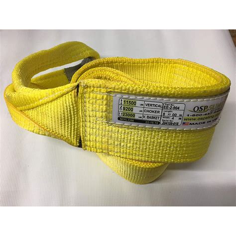 Ton Meter Polyester Flat Webbing Sling And Eye Lifting Safety