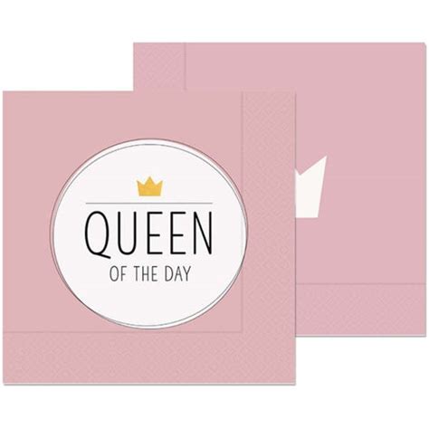 Servietten Queen Of The Day Rosa St Ck Sweets Ch