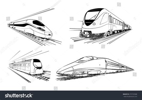 Train Sketch Images at PaintingValley.com | Explore collection of Train ...