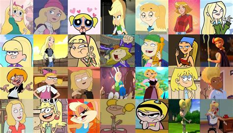 Girl Cartoon Characters With Blonde Hair