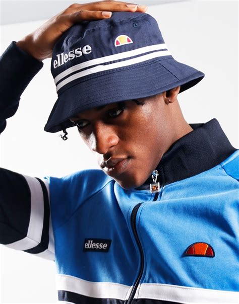 Ellesse Lorenzo Bucket Hat Navy Terraces Menswear