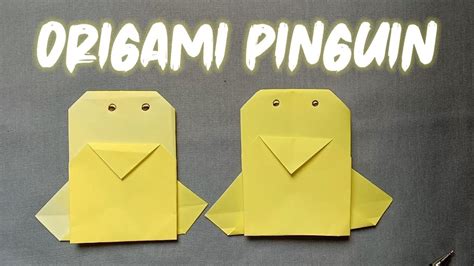 Origami Pinguin Youtube