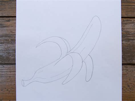 How To Draw A Peeled Banana 7 Steps With Pictures Wikihow