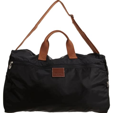 Serapian Packable Duffel Bag In Black For Men Lyst