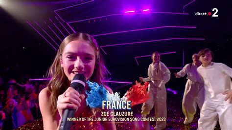 Eurovision Junior 2023 La France Remporte Le Concours Pour La