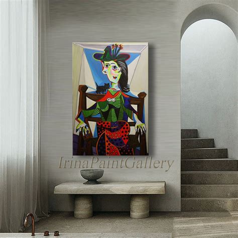 Dora Maar Au Chat 1941 by Hand After Pablo PICASSO Large - Etsy Canada