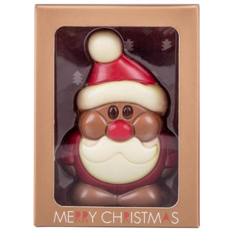 Père Noël en chocolat au lait Idée cadeau pour Noël