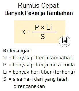 rumus cepat  pekerja tambahan contohnya idschoolnet
