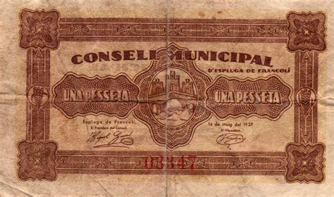 1 Peseta Espluga de Francolí Commune de LEspluga de Francolí Numista