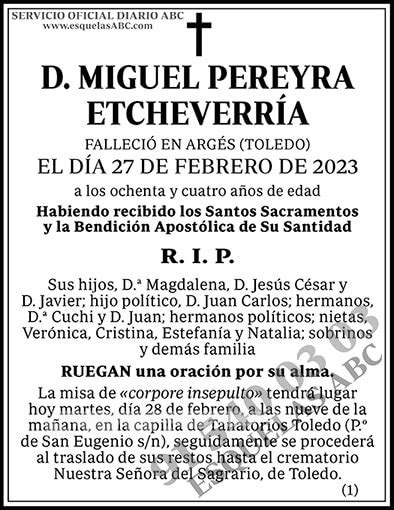 Esquela Publicada Abc Miguel Pereyra Etcheverr A