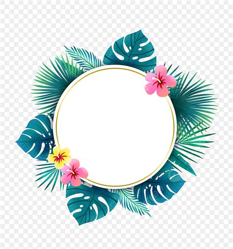 Tropical Summer Clipart Transparent PNG Hd Summer Round Tropical Plant