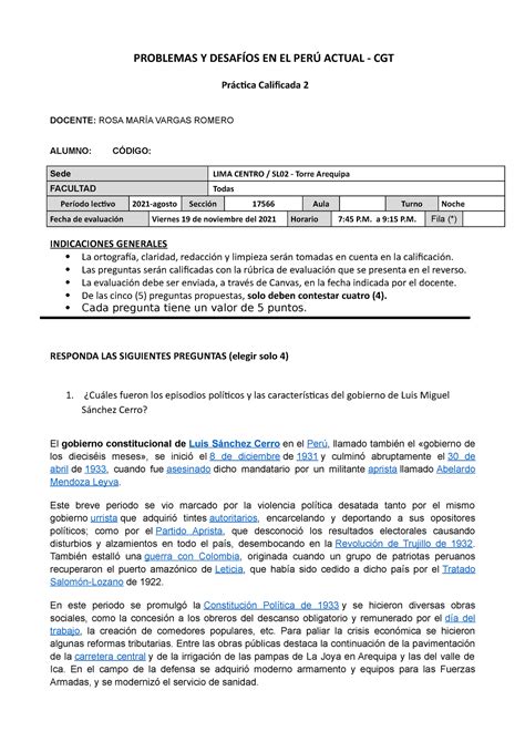 Formato De Evaluacion De Practica Calificada 2 CGT PROBLEMAS Y