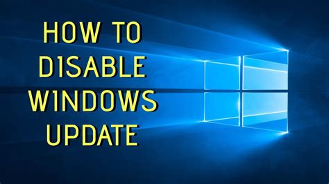 How To Permanently Disable Windows Update Youtube