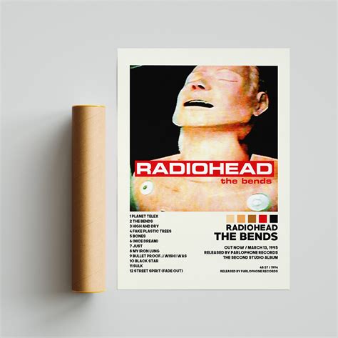 Radiohead Posters The Bends Poster Radiohead Ok Computer Etsy