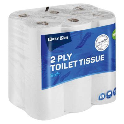 PnP 2 Ply White Toilet Paper 18 Pack PnP