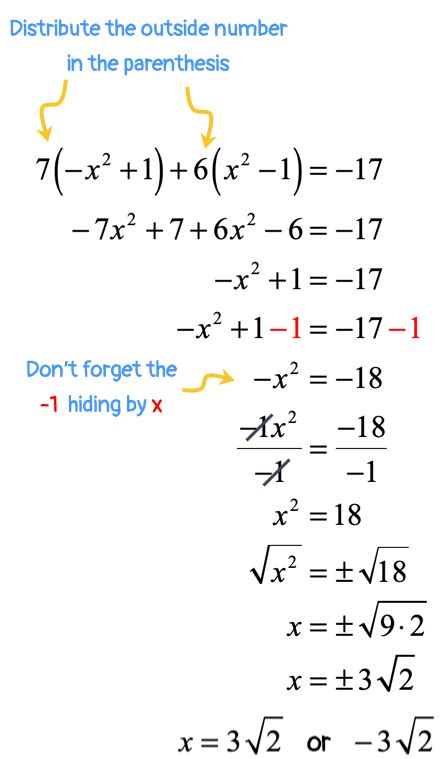 Solving Quadratic Equations With Square Roots Worksheet Answers