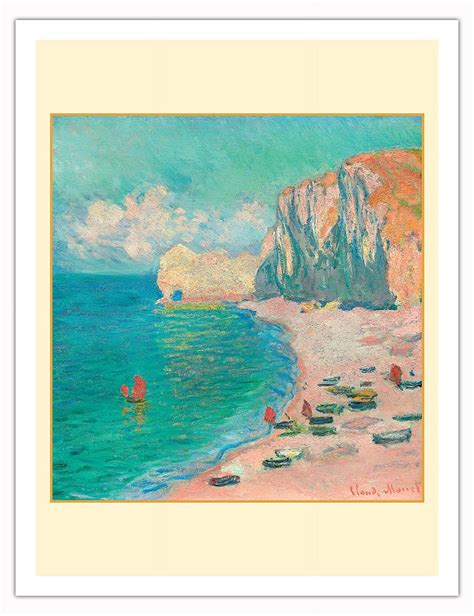 Tretat The Beach And The Falaise D Amont Normandy Coast France