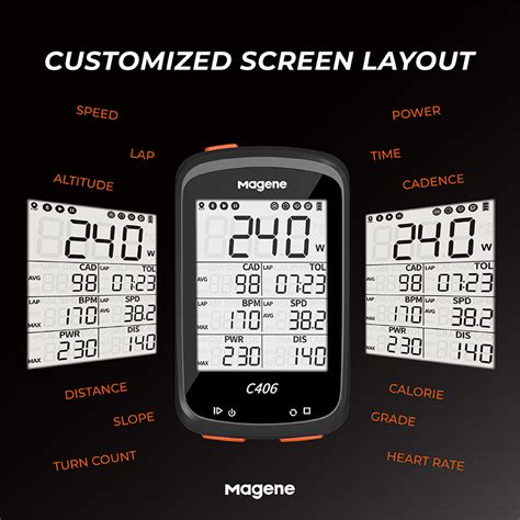 Magene C H Bike Computer Heart Rate Monitoring Speed Cadence