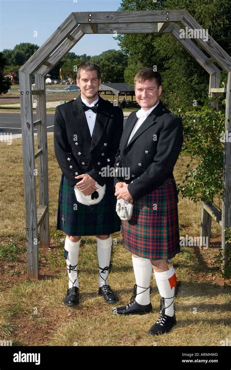 Men wearing Kilts as part of the Wedding ceremony Stock Photo: 9192796 ...