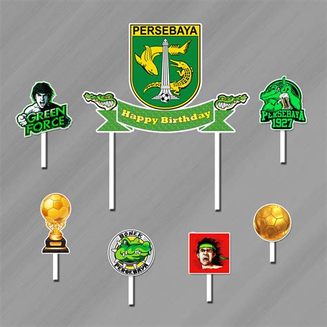 Cake Topper Persebaya Happy Birthday Lazada Indonesia