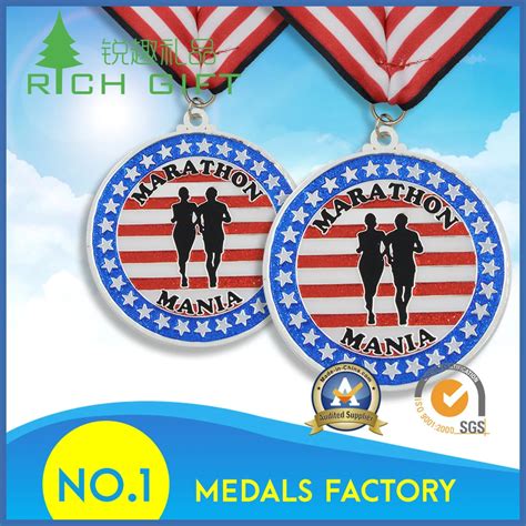 Sport Running Honor Award Badge Medallion Box Army Blank Award Medals