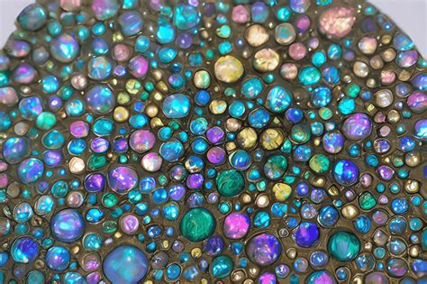 Iridescent Stones Hyper Realistic Graphic · Creative Fabrica