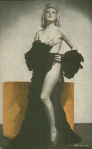 Semi Nude Sexy Showgirl Pin Up Exhibit Mutoscope Card Long Robe