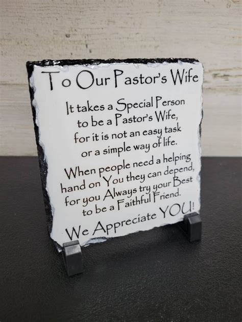 6x6 Tile Slate Plaque Pastors Wife Appreciation T Art Decor