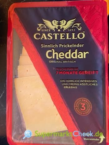 Castello Cheddar Preis Angebote Kalorien Nutri Score