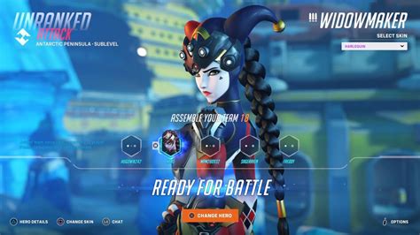 Overwatch 2 Season 4 HARLEQUIN Widowmaker Skin Gameplay YouTube