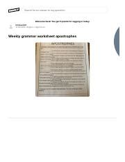 improve  grammar skills  weekly apostrophe worksheets  hero