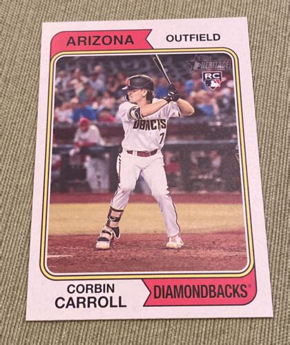 2023 Topps Heritage 209 Corbin Carroll Rookie Baseball Card RC