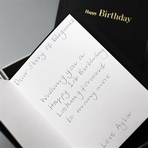 Personalised Handwritten Greeting Card Message | Story of Elegance