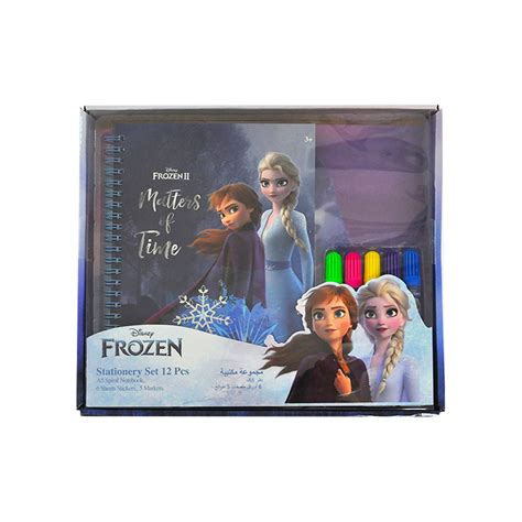 Disney Frozen Matters Of Time Stationery Set 12 Pcs • Yuehlia