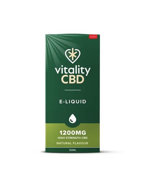 Vitality Cbd Broad Spectrum Cbd E Liquid Natural Flavour 30ml