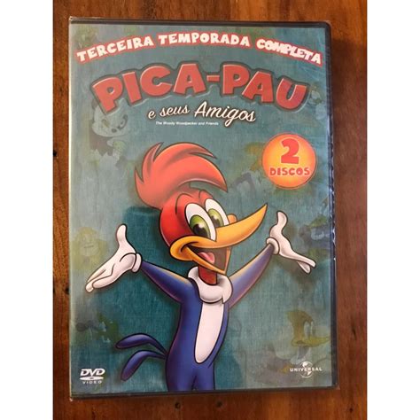 DVD Pica Pau E Seus Amigos Terceira Temporada Completa Lacrado