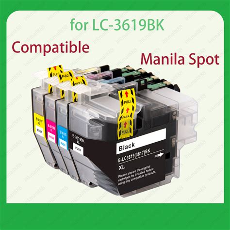 4 Pack Lc3619 Xl Bk C M Y Full Set Print Ink Cartridge For Brother Mfc