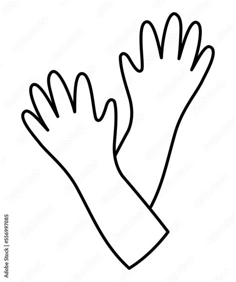 Glove Clipart Black And White