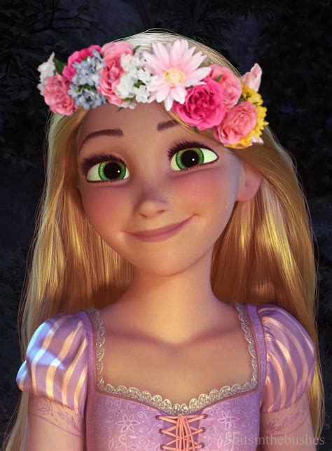 Rapunzel With A Flower Crown Disney Princess Pictures Disney