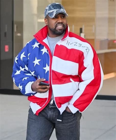 Kanye West American Flag Bomber Jacket Universal Jacket