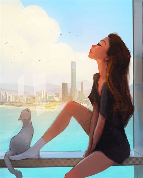 Apartment View An Art Print By Sam Yang Dreamy Art Digital Portrait