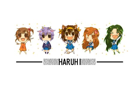 Safebooru Animal Ears Asahina Mikuru Chibi Kyon No Imouto Nagato Yuki