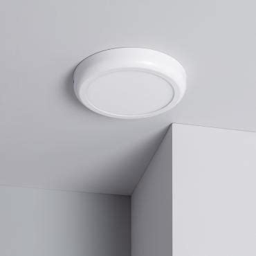 Plafoniera Led W Circolare Metallo Mm Design Bianco Ledkia