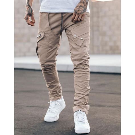 Utility Cargo Pants V11 Beige Prstge Paris Urban Street Wear